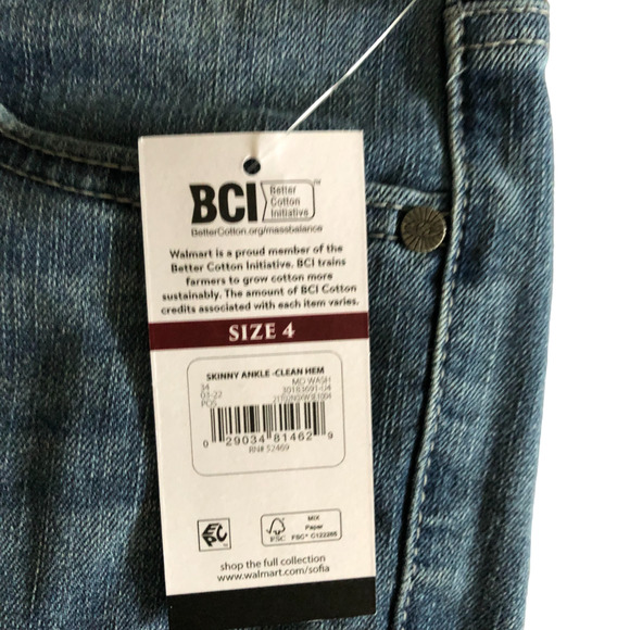 Sofia Jeans by Sofia Vergara Women's High Rise Slim Skinny Ankle Denim Jeans - Picture 5 of 9